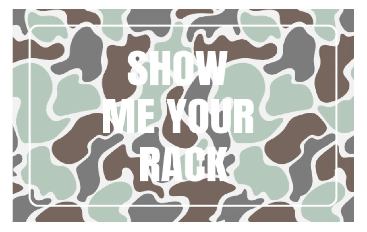 QuickDry Bath Mat: Show Me Your Rack Edition ( Camo)