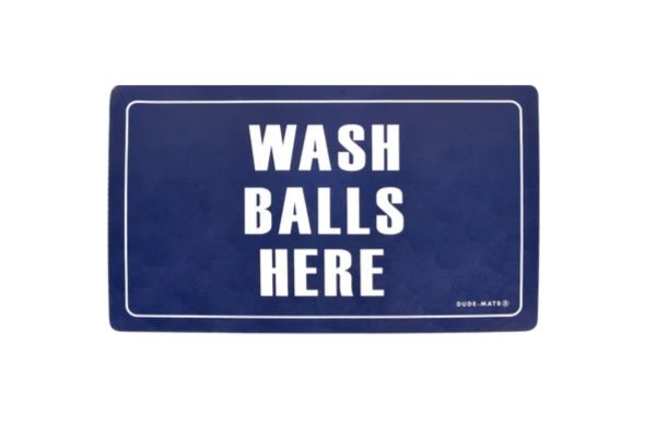 QuickDry Bath Mat: Wash Balls Edition (Navy)