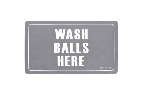 QuickDry Bath Mat: Wash Balls Edition (Gray)